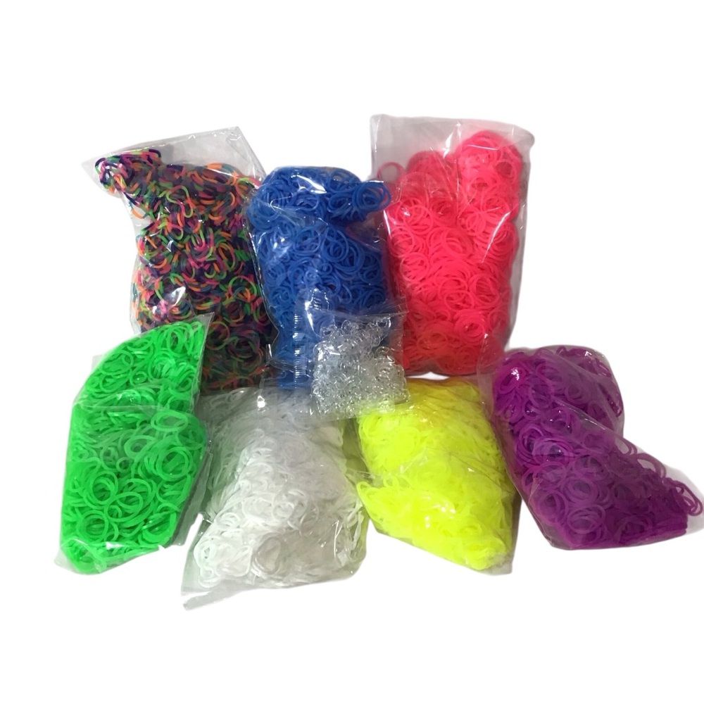 Loom Bands Set for Crafting and Parties 7 Packs S‎ Clips